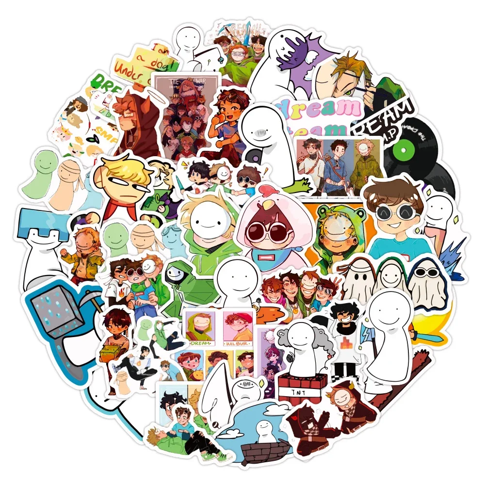 50PCS Game Dream Smp Cartoon Stickers DIY Auto Fiets Reisbagage Telefoon Laptop Cool Waterdichte Graffiti Sticker Decal Speelgoed Geschenken