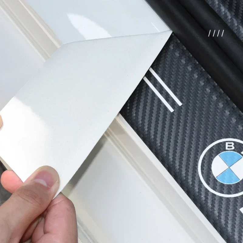 Car Door Carbon Fiber Threshold Bumper Anti Scratch Strips For BMW X1 X2 X3 X4 X5 X6 X7 G20 G30 6GT E46 E90 E60 F10 E39