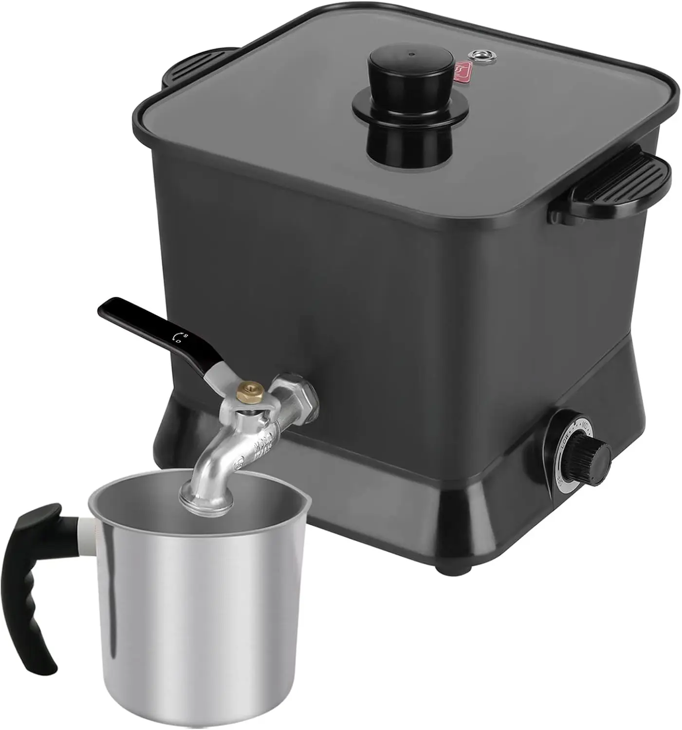 

Large 4.5 Qt Electric Wax Melter for Candle Making with Temperature Control & Pour Spout
