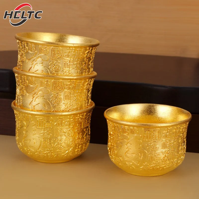 1pcs Brass Serving Bowl Cup Chinese Ritual Buddhist Offering Water Bowl Brass Tibetan WorshipTemple Water Tea Container