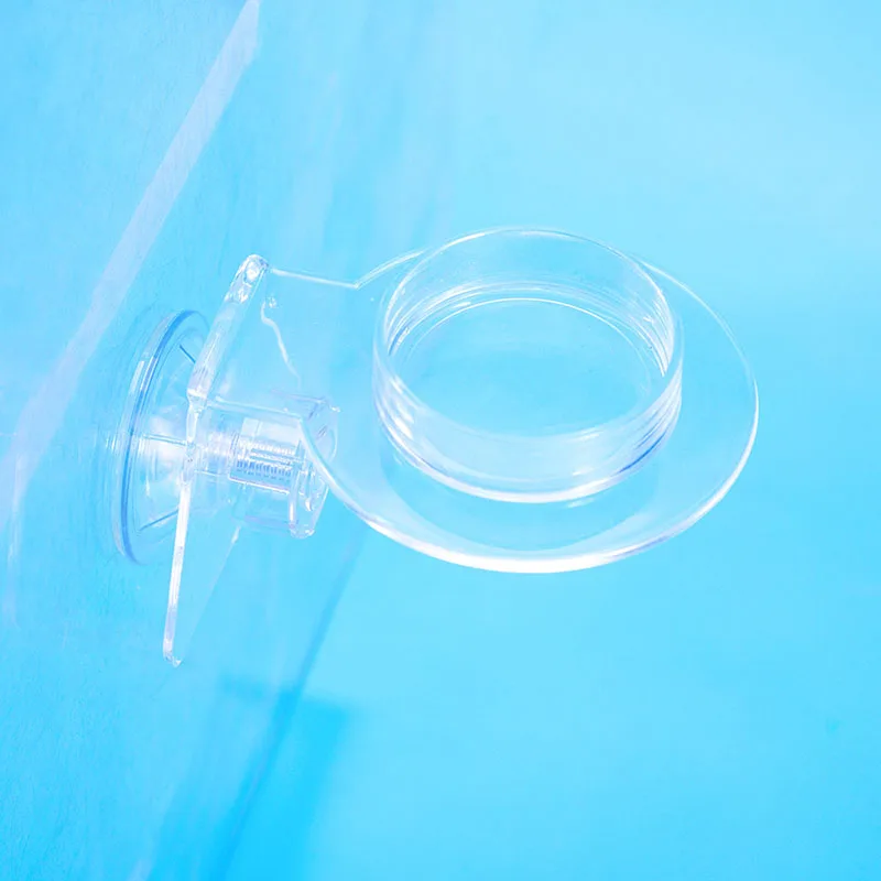 Acrylic Crawling Pet Feeding Water Bowl with suction cup Turtle Lizard Scorpion Snake Bird Hamster Feeding Food Bowl