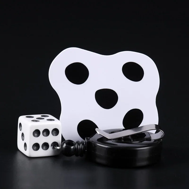Beate a Dice Flat Magic Trick Flat Dice Easy Magic Close-up Dice Magic Props Mini Magic Props Toys Fun Toy Gift