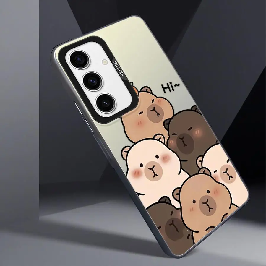 만화 귀여운 카피바라 백 폰 케이스 (삼성 갤럭시 A33 A73 A34 A22 A52 A32 A53 A24 A25 A36 A26 A23 용)