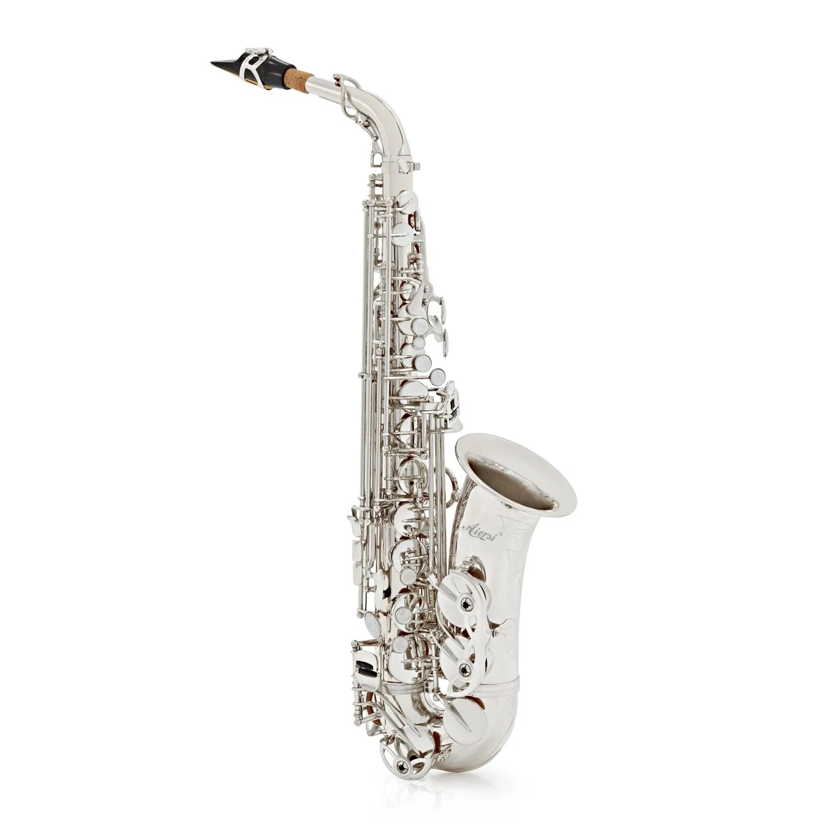 

Brass Silver Plated Alto Saxophones with case Accessories