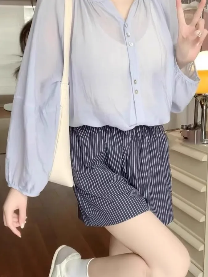 

Французский дышащий легкий длинный све женский открытый кардиган, летняя новая милая верхняя одежда небольшого размера, солнцезащитный топ