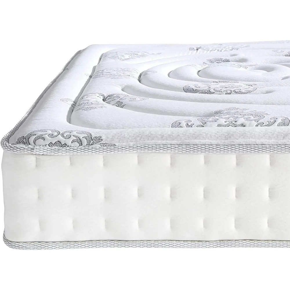 Decker Memory Foam e Colchão Innerspring, Marcas Clássicas, Cama em caixa Híbrida, 10"