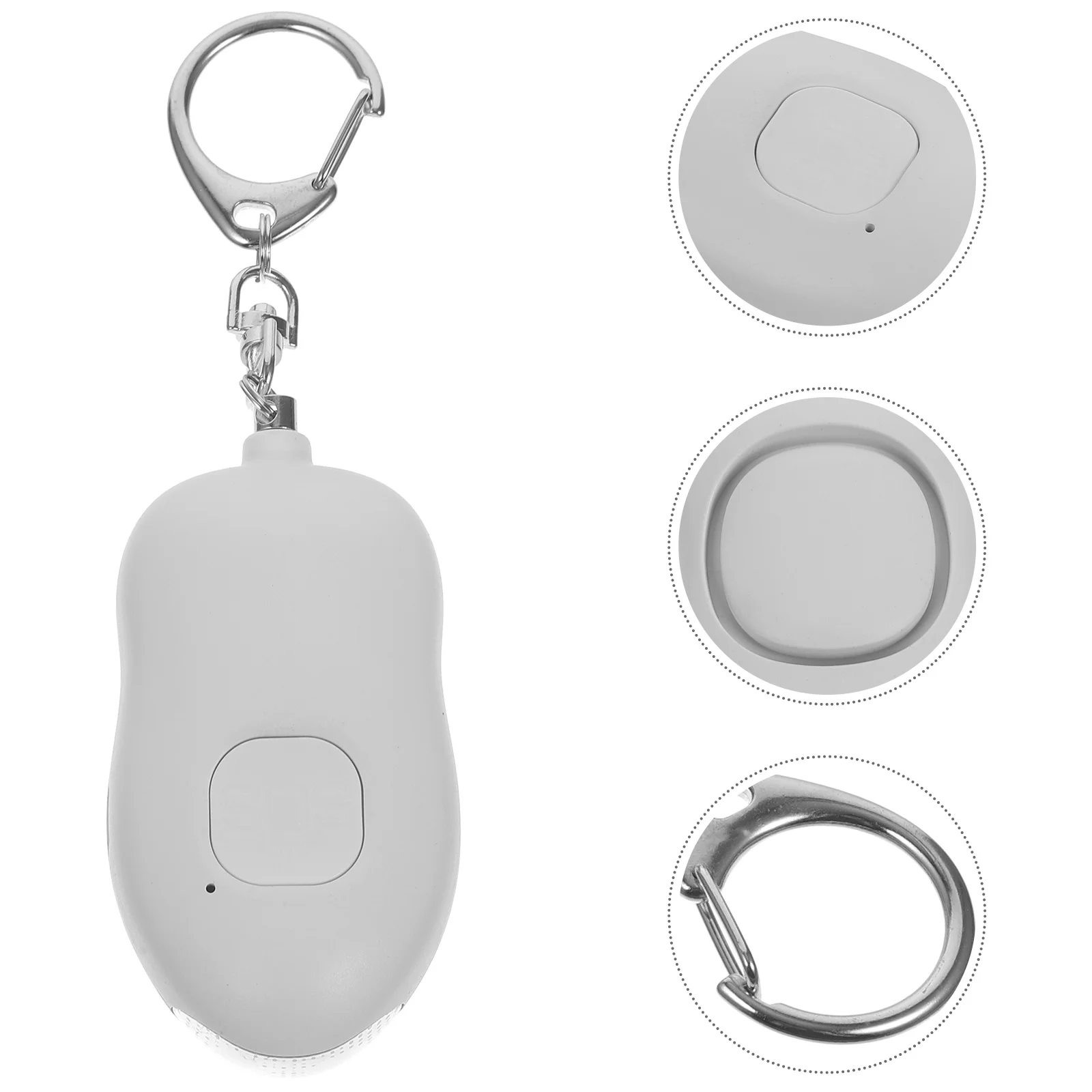 

Women Anti-wolf Flashlight Self Defence Device Tool Nail White Plastic Emergency Alarm Child