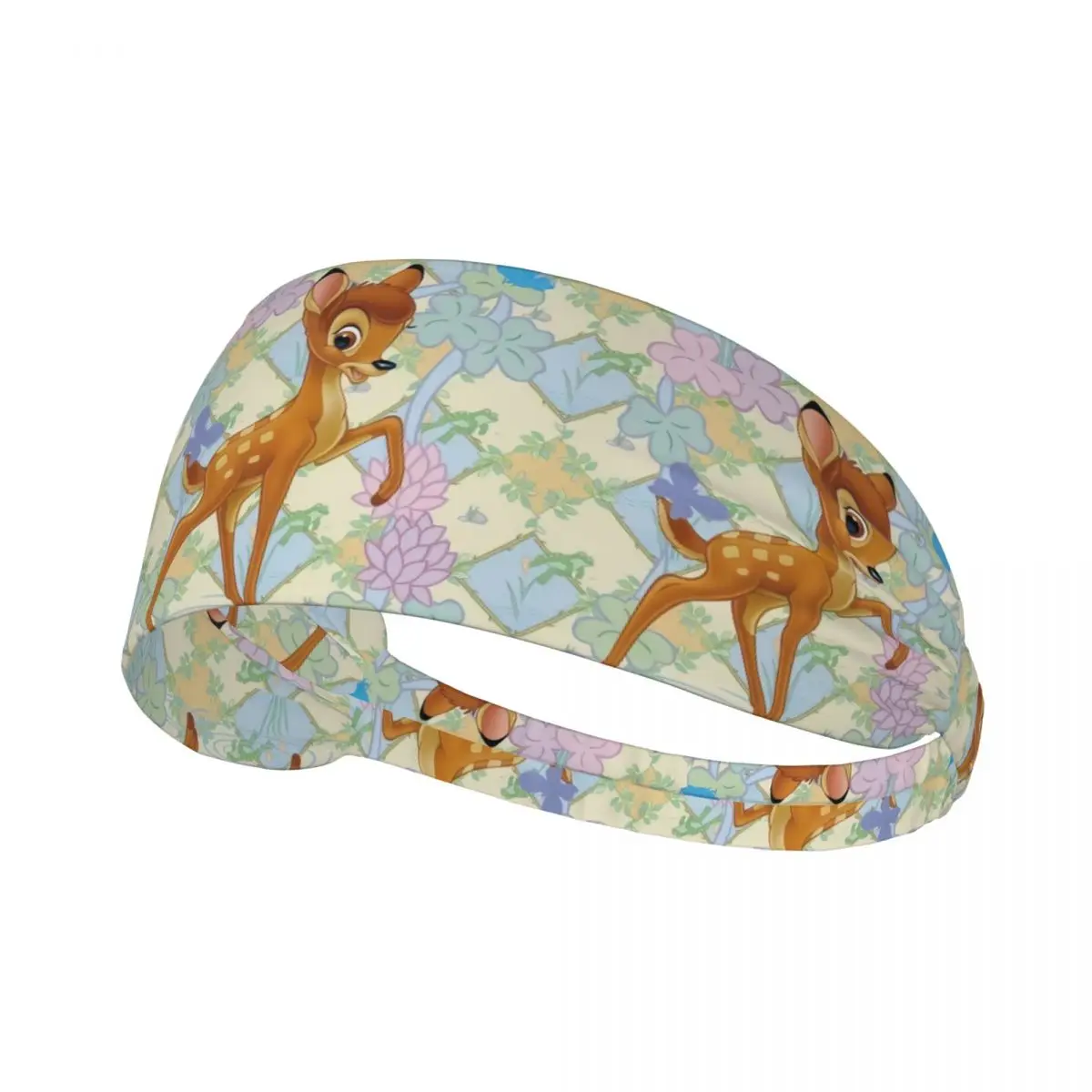 

Custom Bambi Animated Movies Training Sweatbands Men Women Non Slip Quick Drying Headband Yoga
