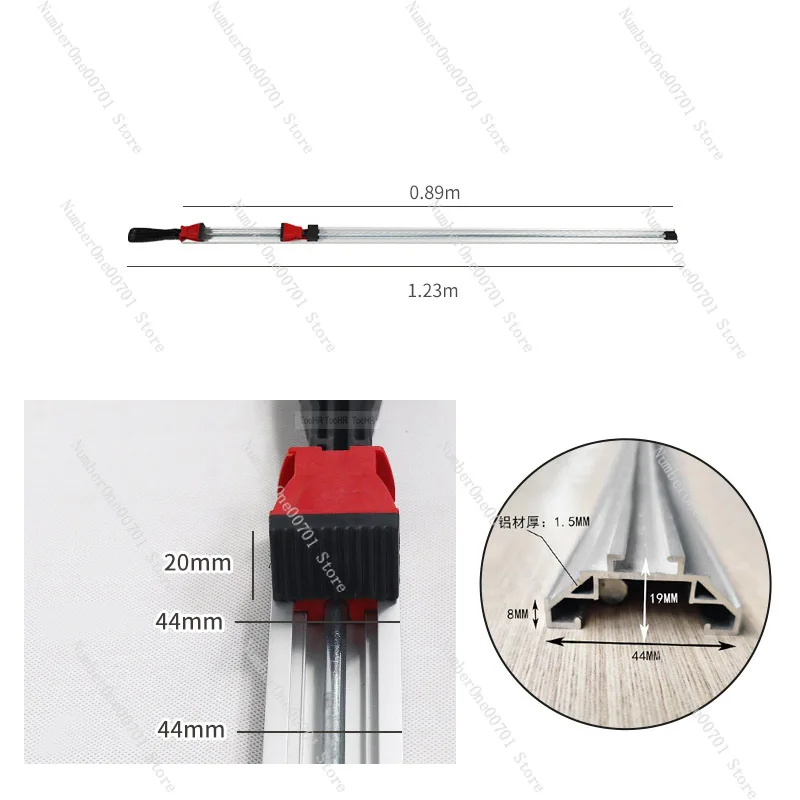 

Woodworking Guide Rail For Circular Saw And Router With Quick Clamp Straight Edge Cutting Grooving