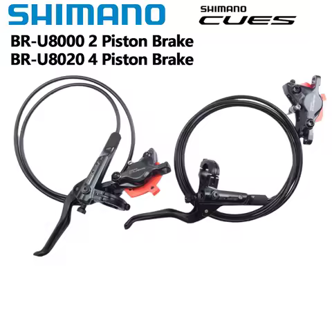 Shimano CUES U8000 Hydraulic Disc Brake Left Front Right Rear 2 Piston G05A Brake Pads U8020 4 Piston Caliper Bicycle Brake