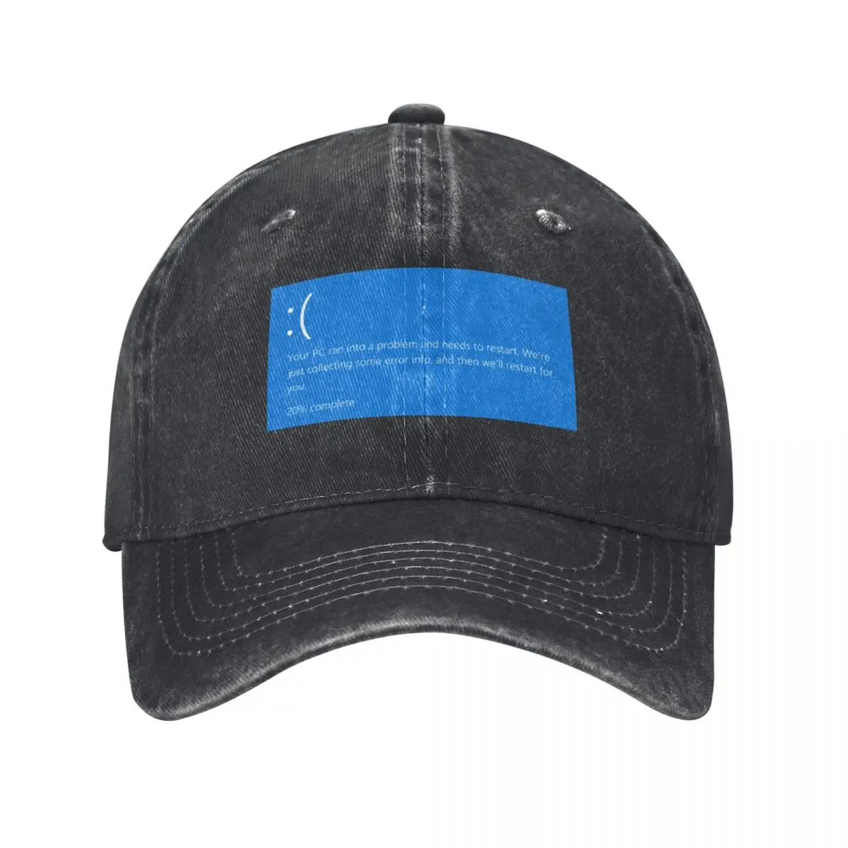 

Blue screen Baseball Cap hats for men men's big size hat Woman Men's