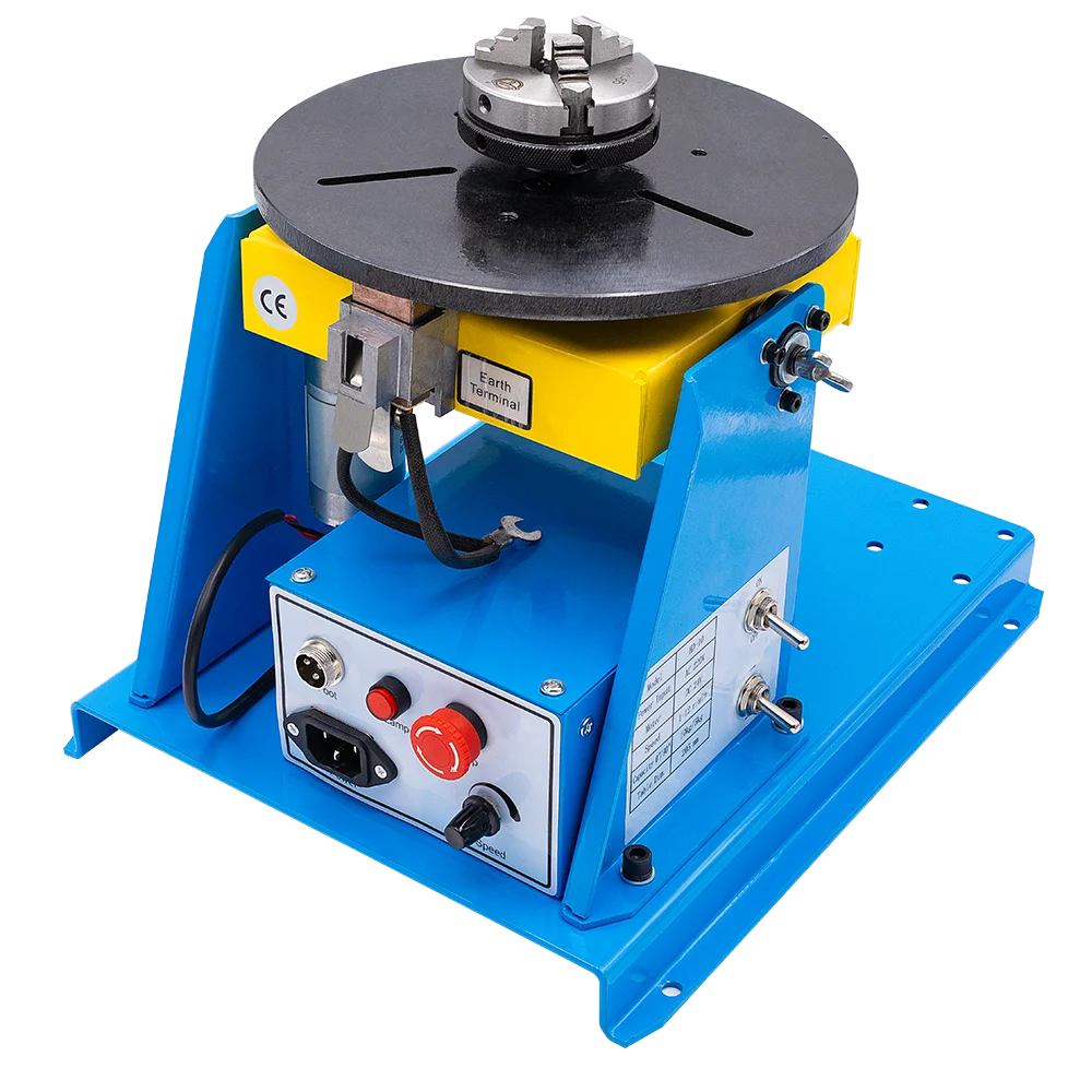 110/220V HD-10 Mini Semi-automatic Welding Positioners Welding Turntable Rotary Welding Table Rotator with K01-65 Chuck