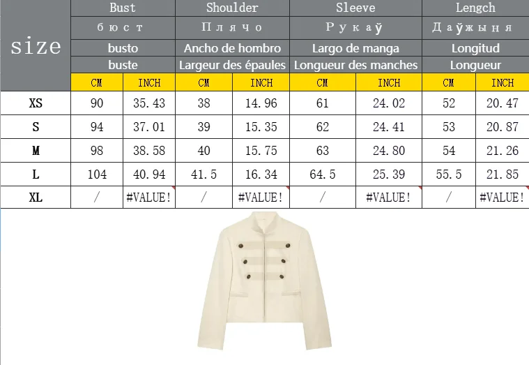 Damenjacke 2026 Neue Herbstkollektion Langarm Geknöpfter Figurbetonter Blazer Elegante Schicke Persönlichkeits-Damenoberbekleidung – Detail 1