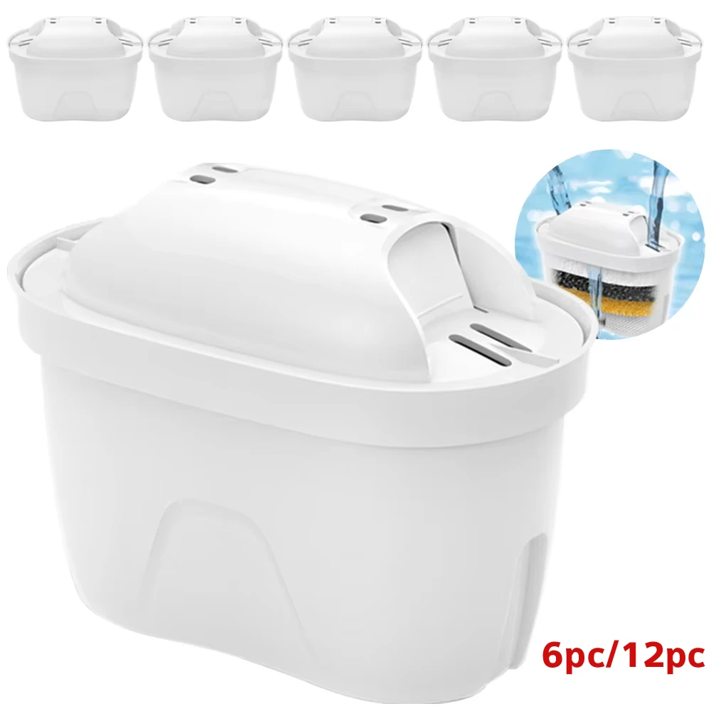 6er-/12er-Pack Wasserfilter, Küchen-Wasserreinigungsfilter, Wasserfilter gegen Kalk, Aktivkohle-Wasserfilter zur Verbesserung der Wasserqualität – Detail 1