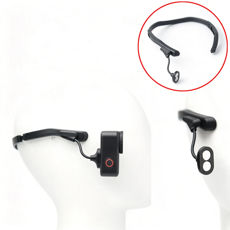 1PCS For DJI Osmo Nano 360° Rotatable Over-Ear Head Mount Magnetic Ear-hook Adapter Parts for POV Horizontal/Vertical Recording