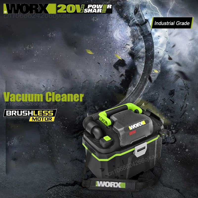 

Worx 20v WU036 Wireless Vacuum Cleaner Bare Tool Brushless 16KPa 1.1Cubic Meter/min 2 Speed Adjuatable Universal Kress Battery