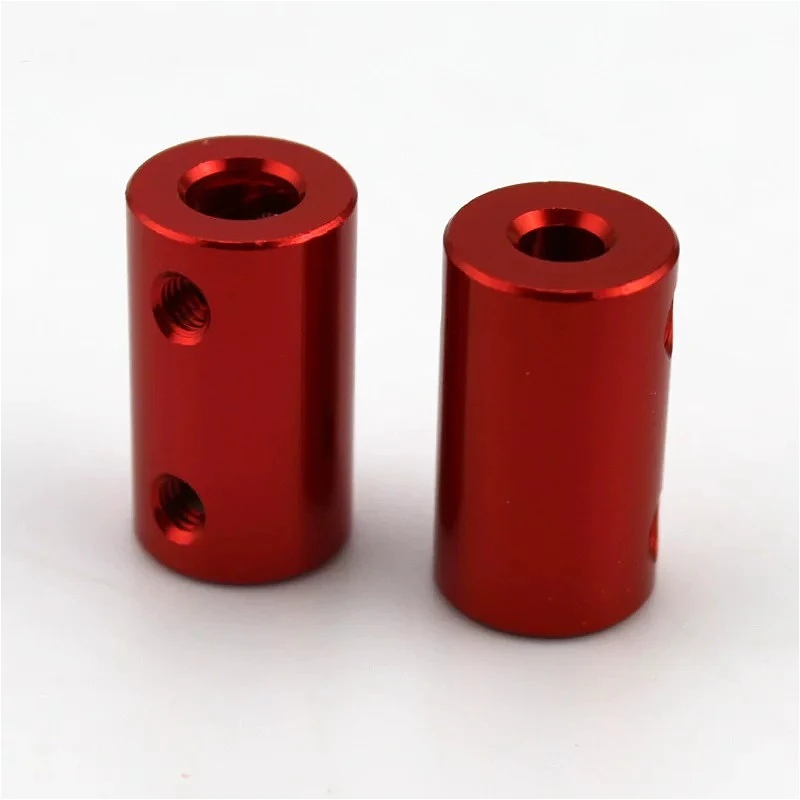 2.3/3/4/5/6/6.35/7/8/10mm Aluminum Alloy Red Rigid Top Wire Coupling CNC Claw Shaft Stepper Motor Connection Shaft