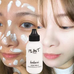 Matte Face Liquid Foundation Goat Milk Cream Natural Whitening Full Coverage Waterproof Brightening Cover Dark Circle Concealer