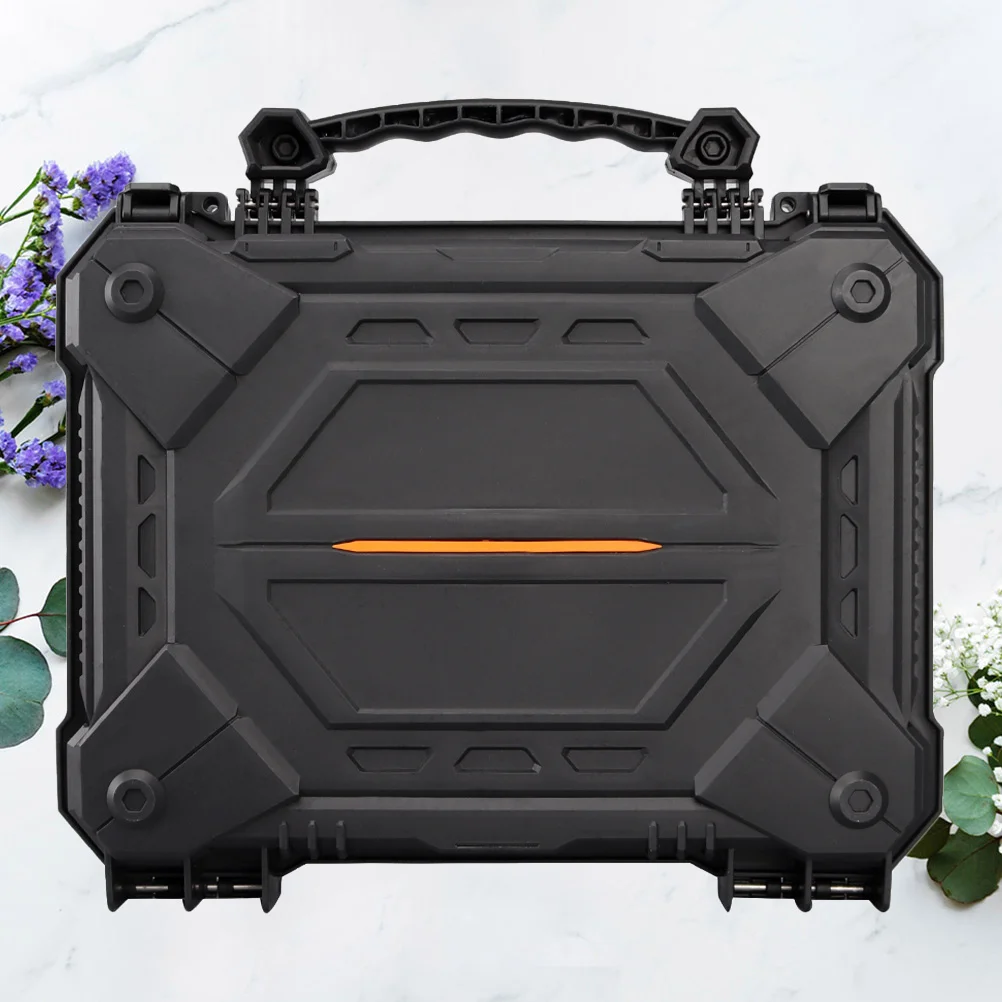 

Shockproof Tool 32Cm Black 12.6 Inch Waterproof Dustproof Safety Box Handle Lock Catch Camera Storage Container Impact