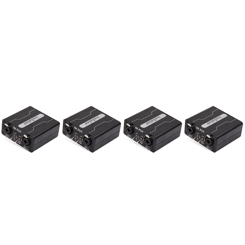 4X GX200 Audio Isolator Dual-Channel 6.5 XLR Mixer Audio Isolator Current Sound Noise Mixer Microphone Common Ground