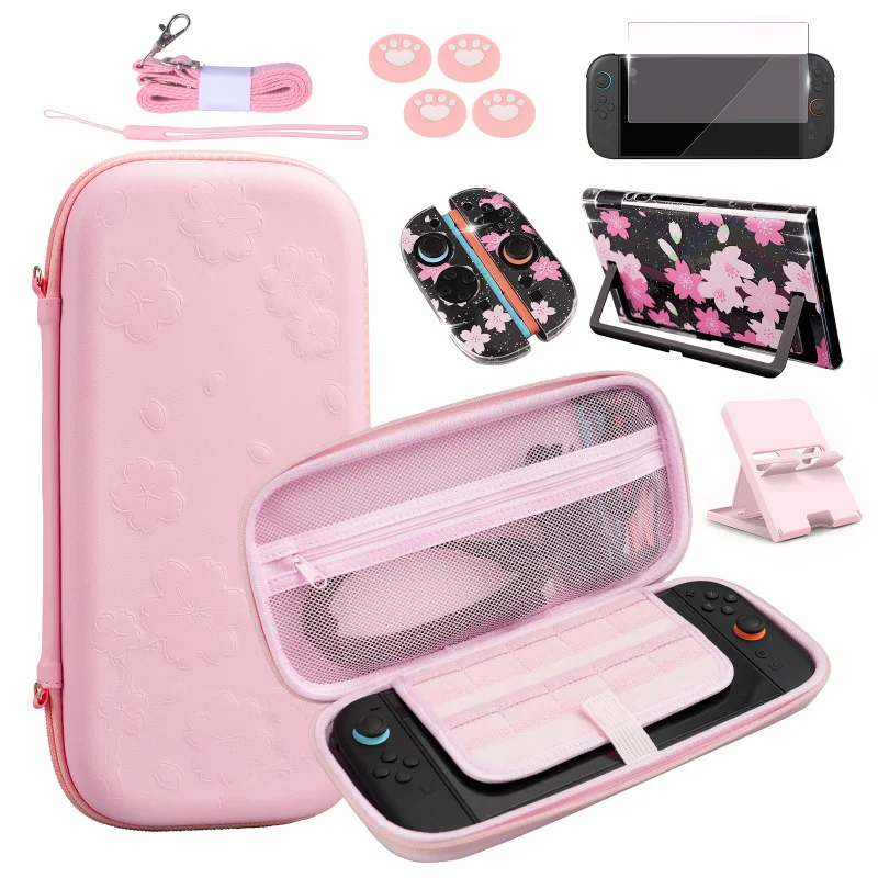ensemble-d'accessoires-a-theme-sakura-ceyyor-etui-de-transport-pour-console-portable-de-62-pouces-housse-de-protection-avec-support