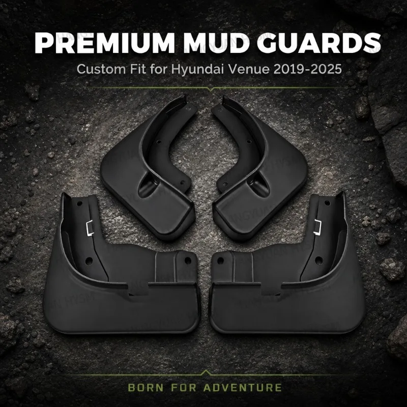 Mud Flaps for Hyundai Venue 2019-2025 Splash Guards Wheel Arch Mud Guard Protector Anti-Splash Mudguards Car Accessories