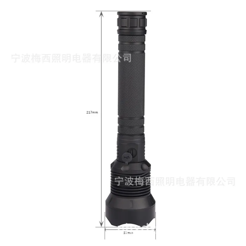 Outdoor lighting, portable, rechargeable, multi-function LED flashlight