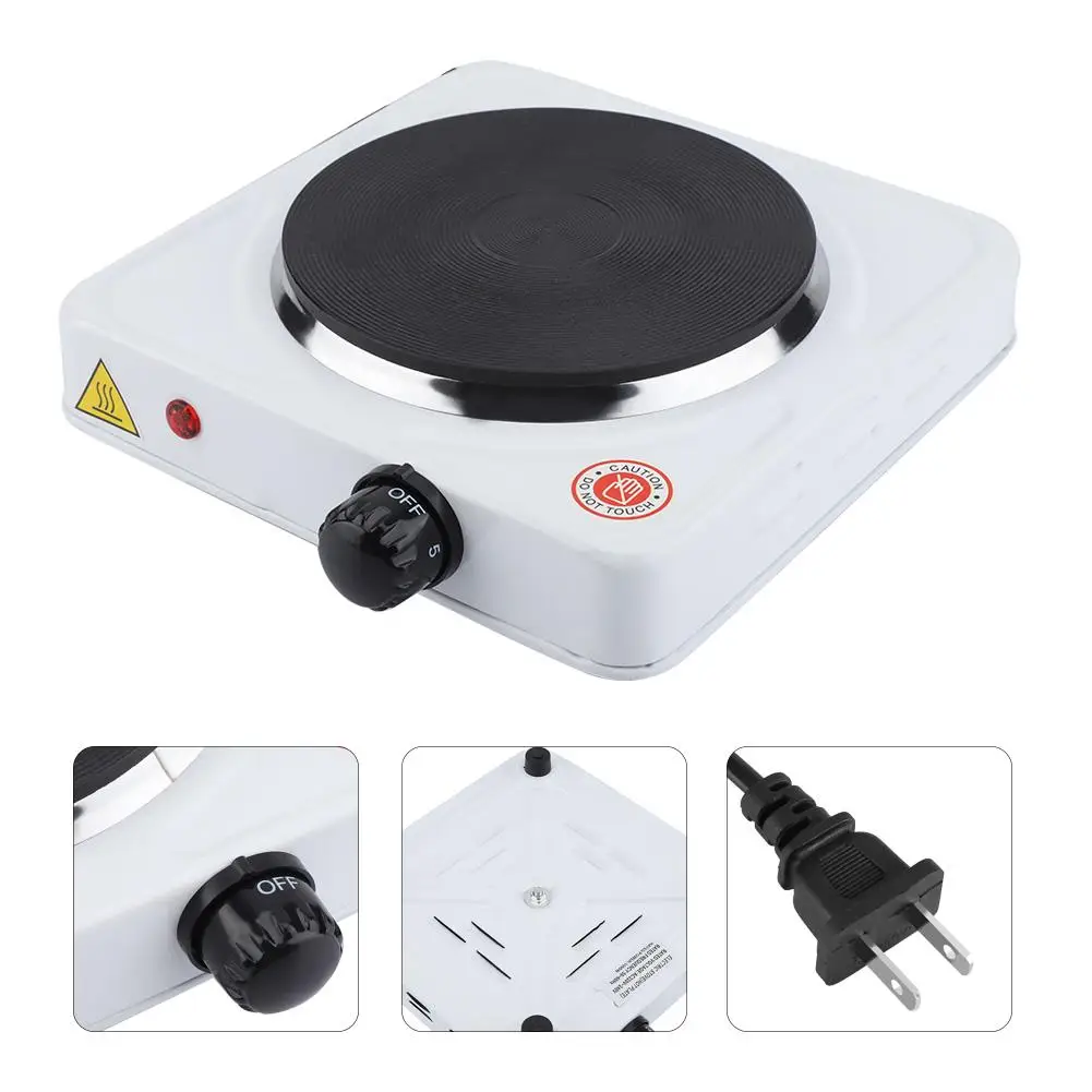 1000W Mini Electric Stove Oven Cooker Hot Plate Multifunctional Cooking Plate Heating Plate Heating Coffee Tea Milk Office Home