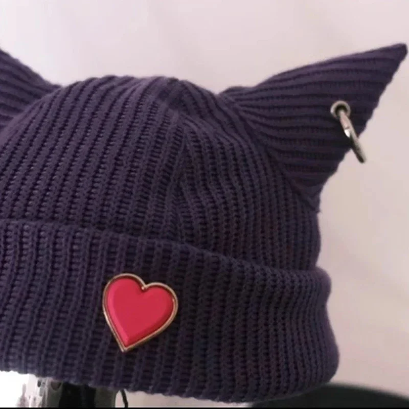 

EE01 Game LOL Heartsteel Sett Cosplay Hat The Boss Purple knitted Hat Prop Unisex Halloween Carnival Party Prop&0Ww