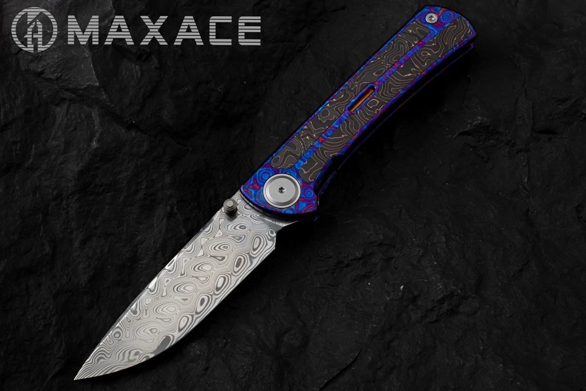 Peregrine Maxace Folding Knife NEW CF Handle ZDP 189 Blade Edc Outdoor Hunting Camping Tools Tactical Survival Knives Gift