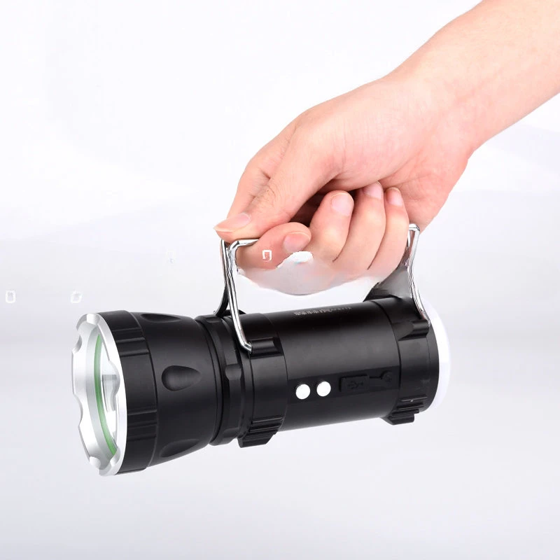 SLH-H712 Strong Flashlight Searchlight Portable Lamp Rechargeable Treasure Table Lamp Outdoor Camping