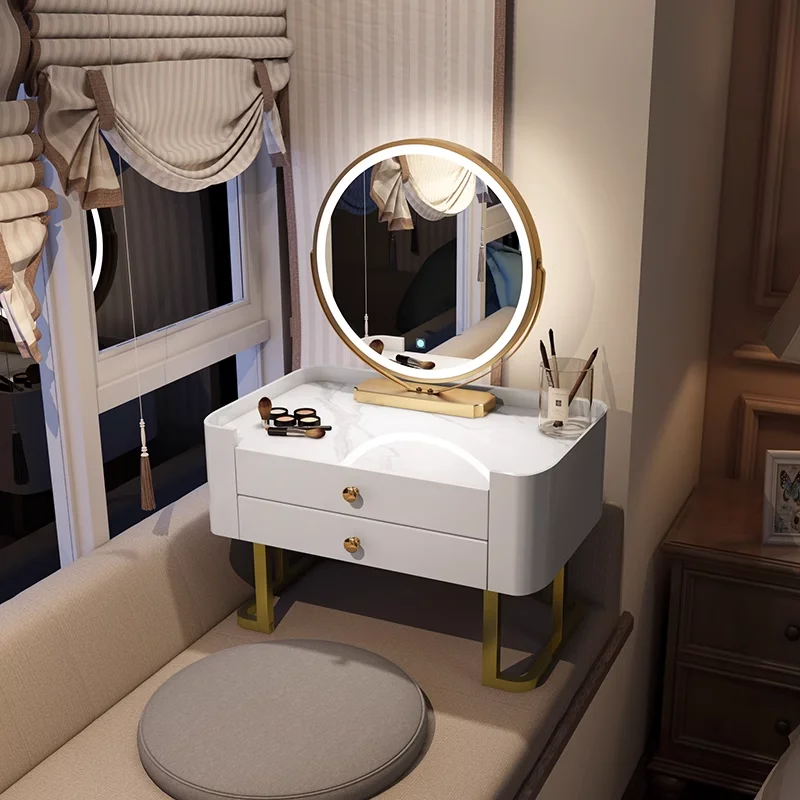 

Small-sized furniture, living room bedroom imitation marble collapse meter small apartment bedside mini