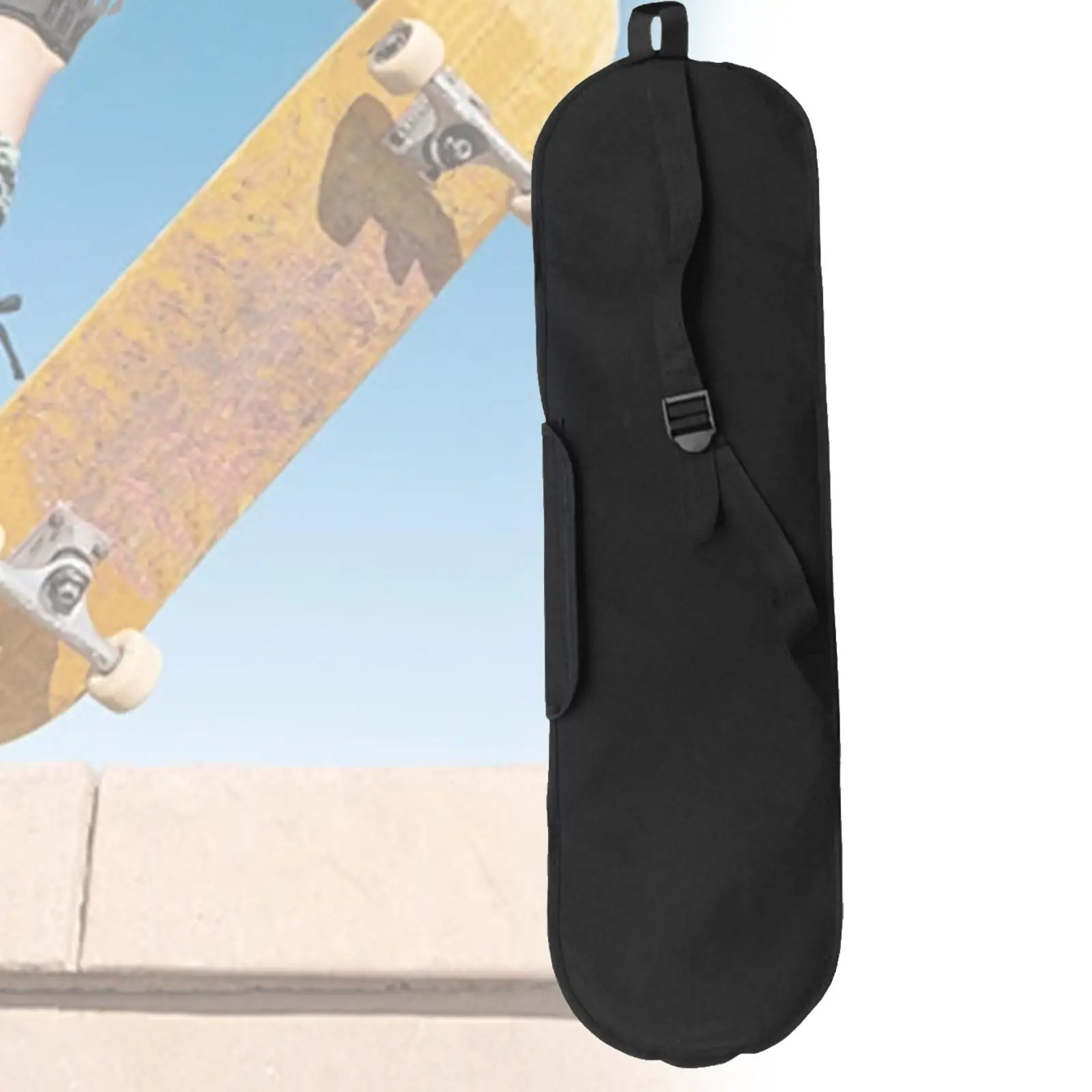 Longboard Carry Bag Skateboard Case Oxford Cloth Water Resistant Kids Shoulder Bag Quick Storage Foldable Skateboard Carry Bag