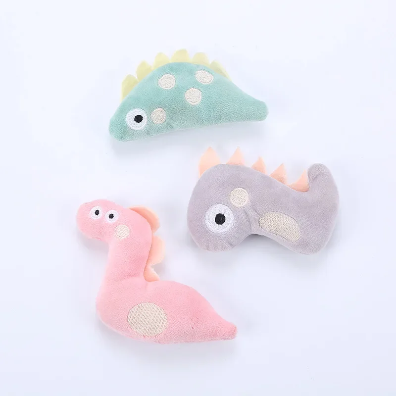 Pet Toys Cute Dinosaur Mini Shaped Plush Animal with Catnip Plush Bite Cat Toy