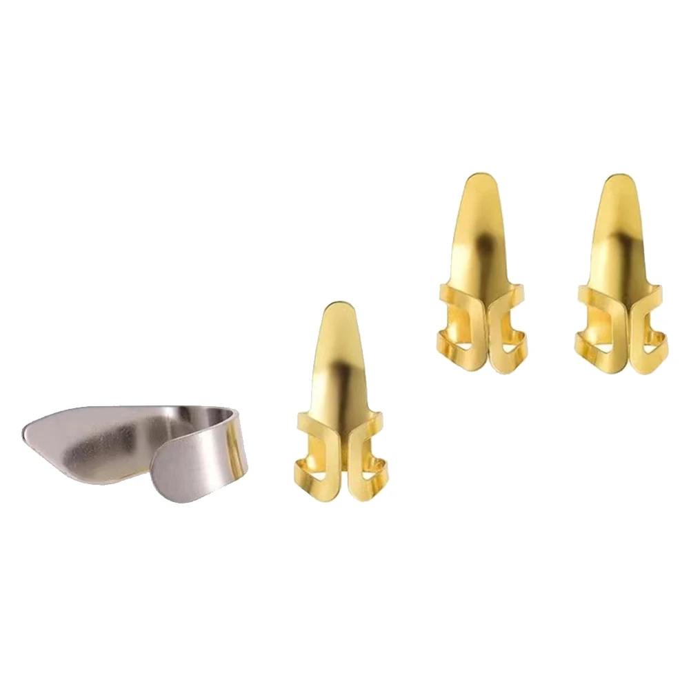 

Finger Cots Set Stainless Finger Picks Steel Guitar Picks Accessories Durable Anti Rust Full Control Strings Gifts