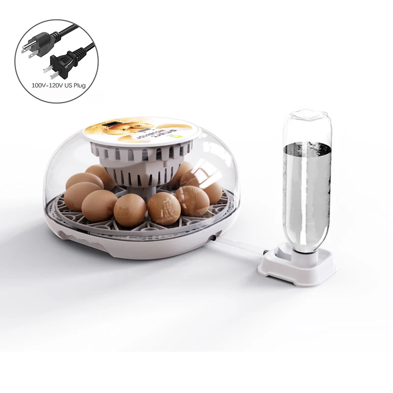 Huishoudelijke kleine kip, eend, gans eierincubator voeg automatisch water toe Intelligente temperatuurregeling 12 incubators