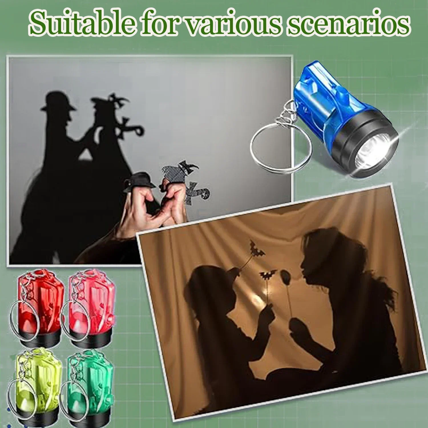 1-6 PCS Mini LED Keychain Light Pocket-sized Mini Flashlight Small Torch Portable Keychain Flashlight Pendant