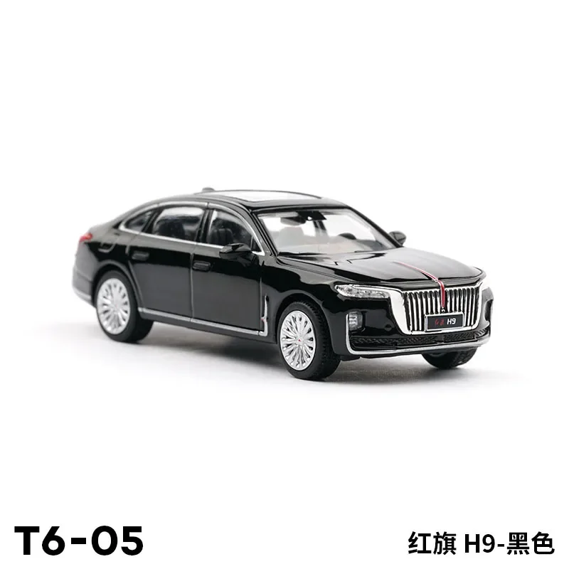 Diecast 1:64 Scale Hongqi H9 T6-05 T6-11 Simulation Alloy Car Model Static Display Collectible Toy Gift Decration Souvenir