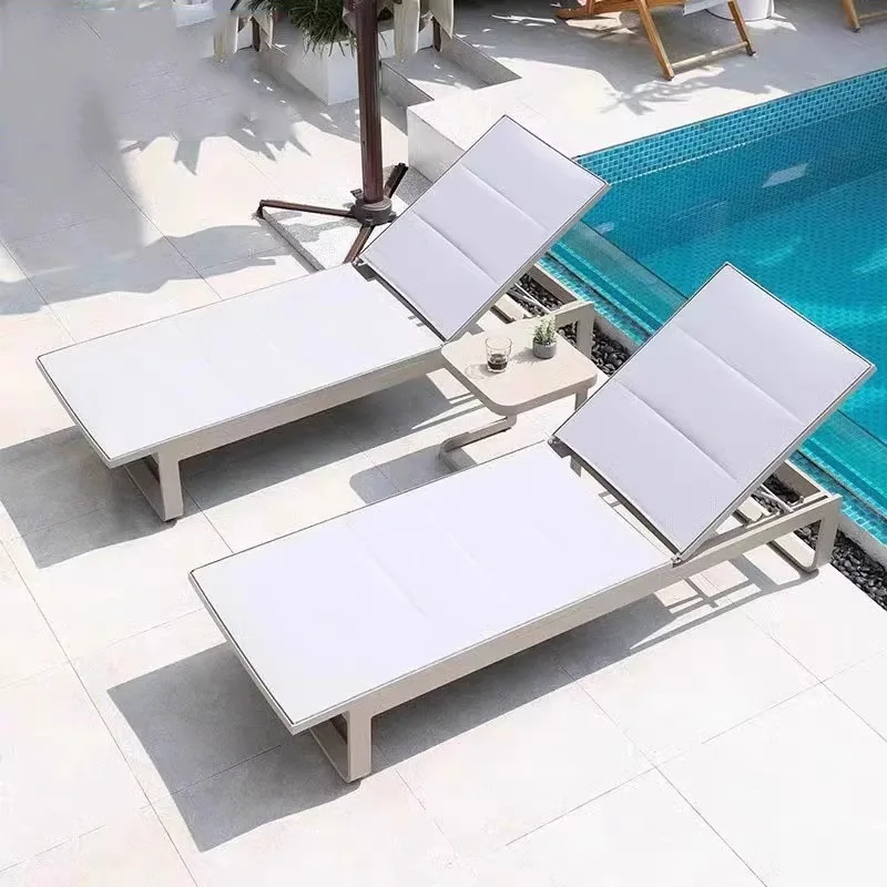 Modern Metal Outdoor Sun Lounge Chair-Waterproof & Sun-proof Durable Leisure Furniture