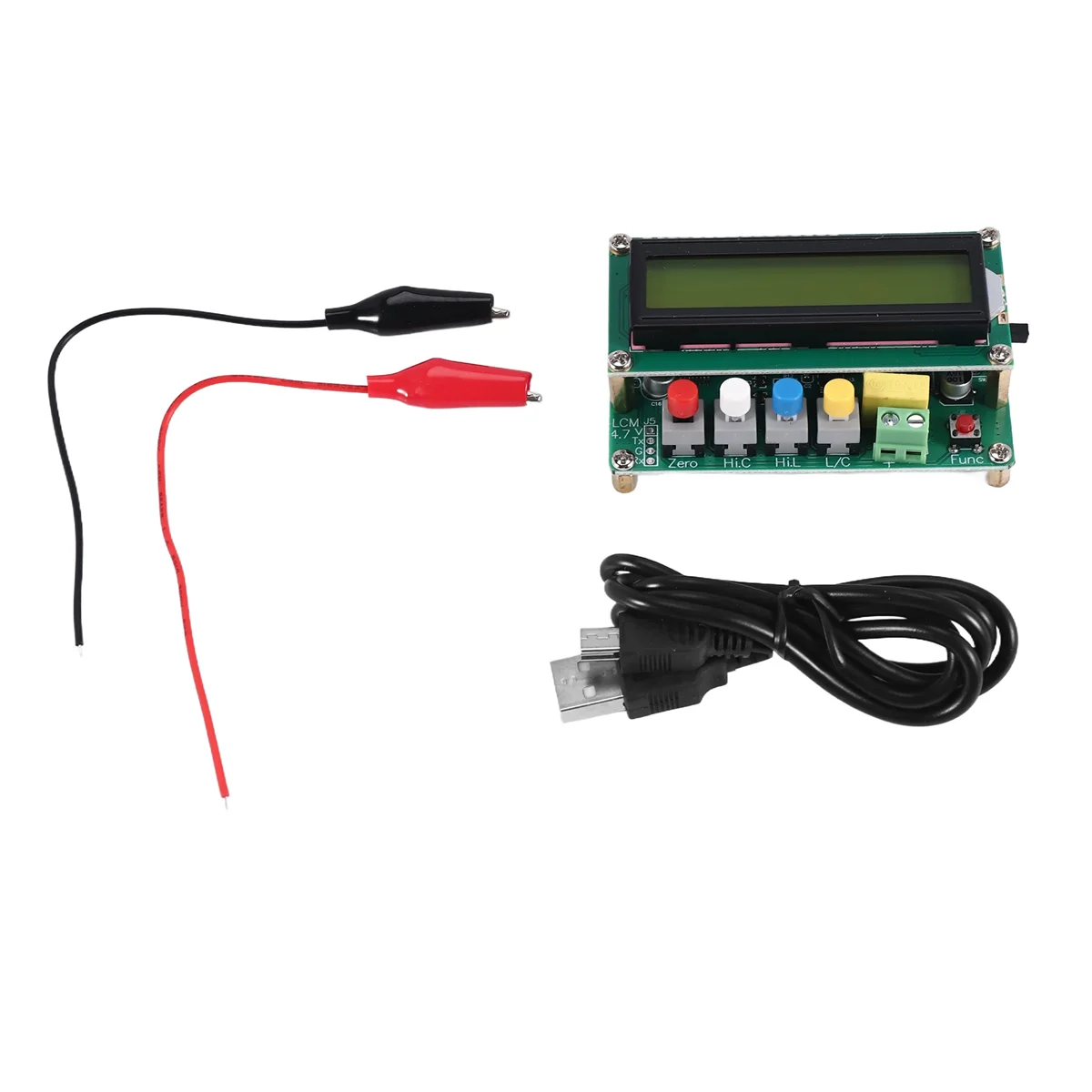 Lc100-A Digital Lcd High Precision Inductance Capacitance L/C Meter Capacitor Tester Frequency 1Pf-100Mf 1Uh-100H Lc100-A + Test