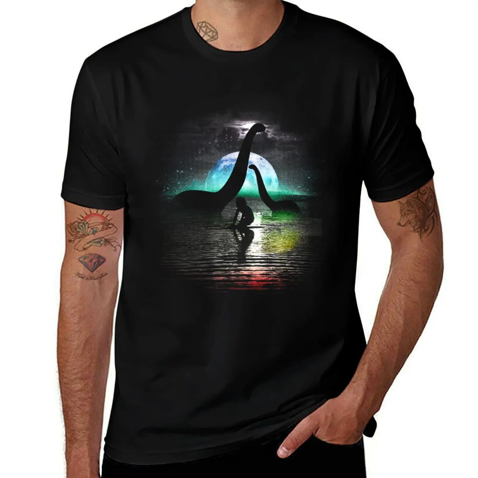 

Night Swimming T-Shirt Breathable Sportswear T-Shirt for Men