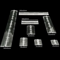 Clear Transparent Acrylic Plastic Hinge Box Piano Plexiglass Hinge length 25mm 31mm 45mm 65mm 100mm 150mm 200mm 300mm