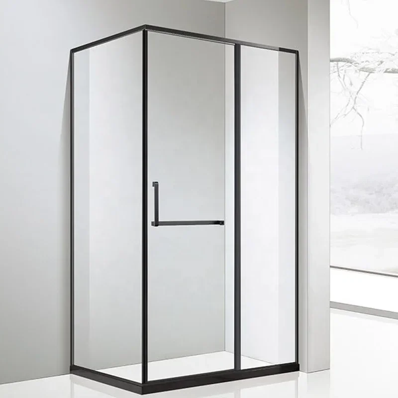 Frame Modern Series Aluminum Glass Unit Bathroom Corner Shower Room enclosure 2 sided shower screen