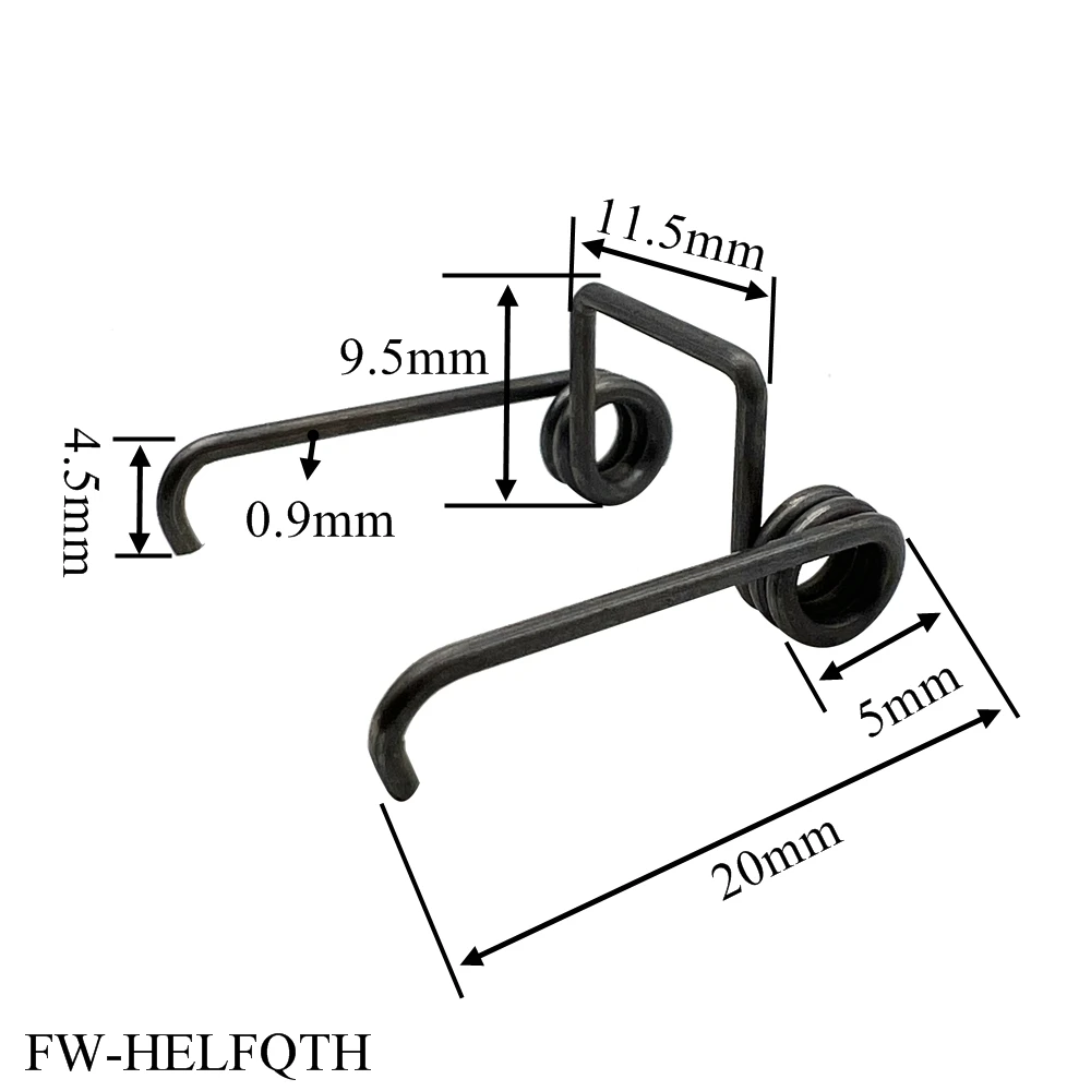 10PCS Customized Double Torsion Spring For 15.5x26mm Electric Hair Clipper Replacement