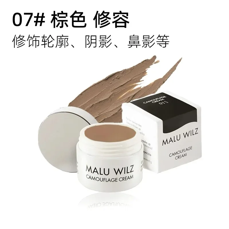 Corrector MALU WILZ, cobertura facial para manchas, ojeras, base recomendada