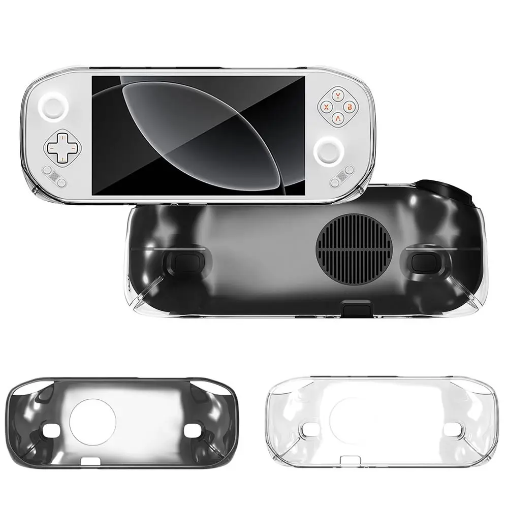 Transparent Handheld Game Console Case Soft TPU Protective Cover Shockproof Ergonomic Host Shell for MANGMI Pocket Max