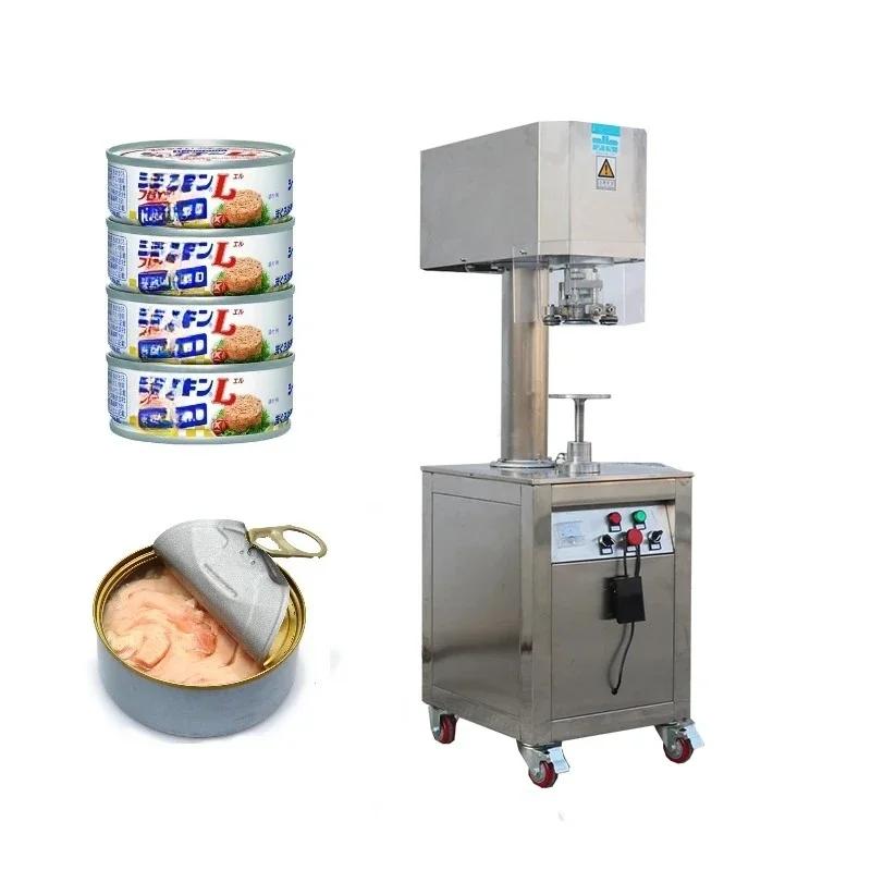 Automatic Paper Aluminum Tin Cans Sealer Filling Sealing Canning Machine Can Seamer Machine Food Packing Sodawatch Can Sealer