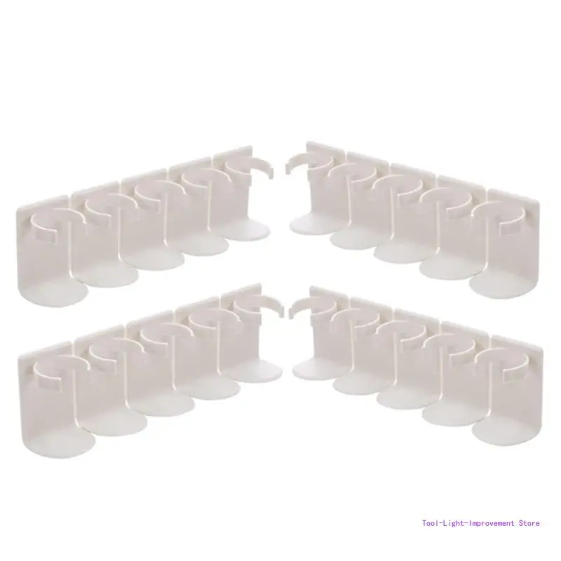 C63E 2Pcs/4Pcs Grippers Clips Rack for Kitchen Universal Rack Extras Strength Adhesive Racks Grippers Clips