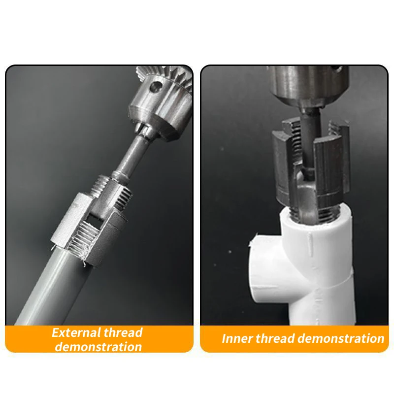 Integrated Internal And External Pipe Thread Cutting Tools, Home Pipe Repair Tools, Suitable For PPR, PVC, Or MPP Plastic Pipes
