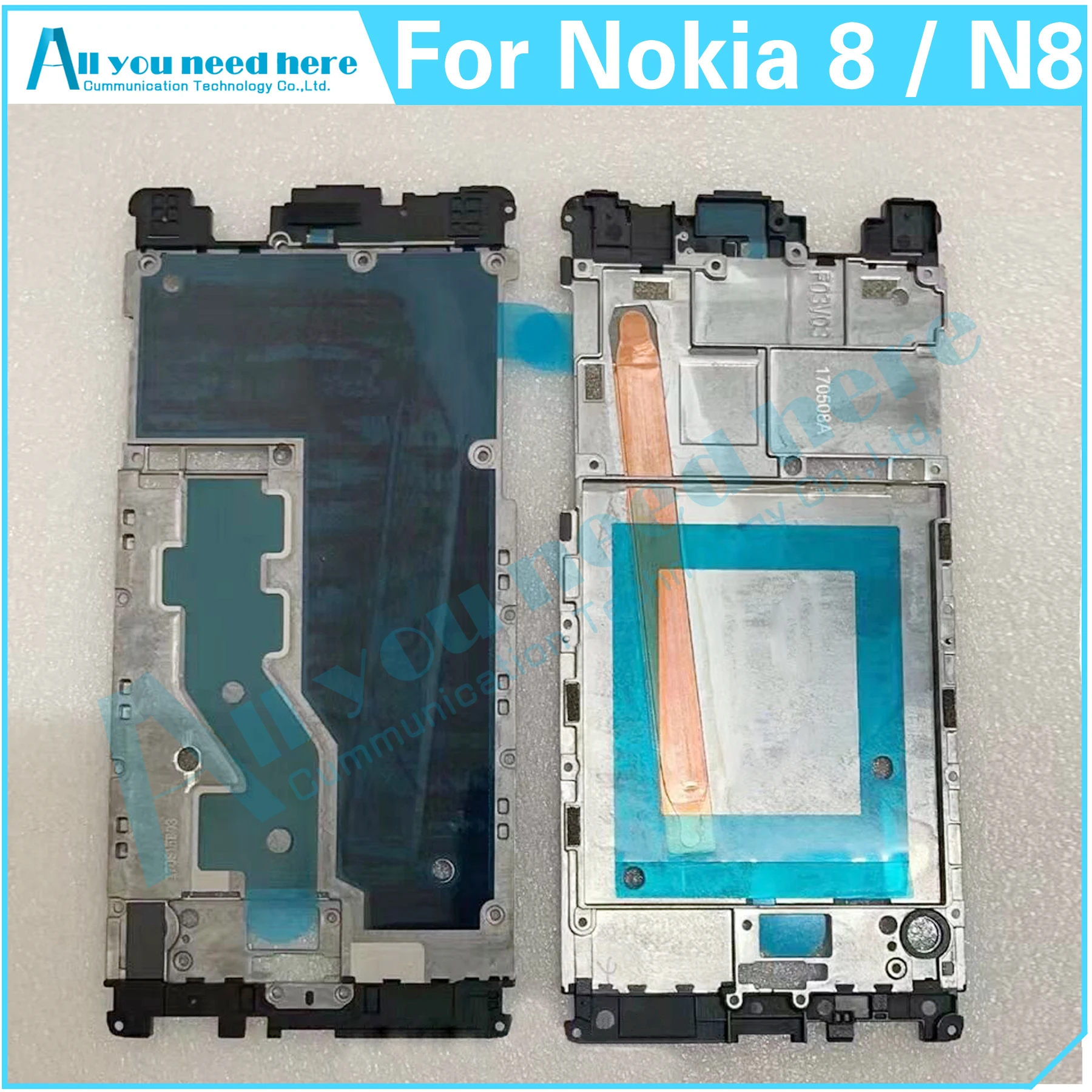 For Nokia 8 N8 TA-1004 TA-1012 TA-1052 Nokia8 Phone LCD Frame Middle Frame LCD Bezel Plate Panel Chassis Replacement